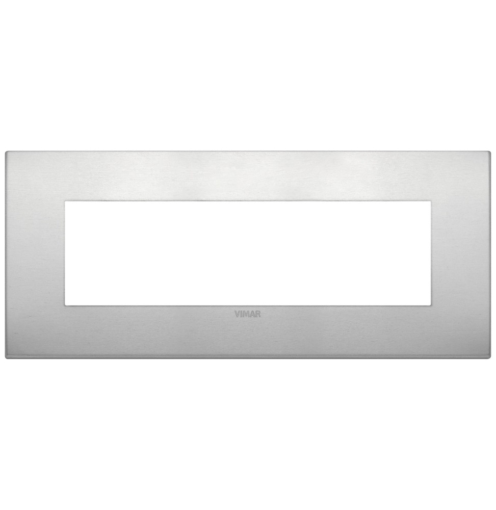 Placca  Vimar Arke' Classic 7 moduli Alluminio Naturale 19657.15