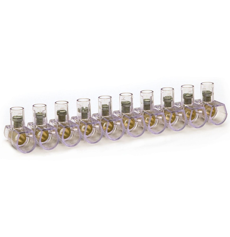 Morsetto a cappuccio 2,5mmq stecca da 10pz Master MM25