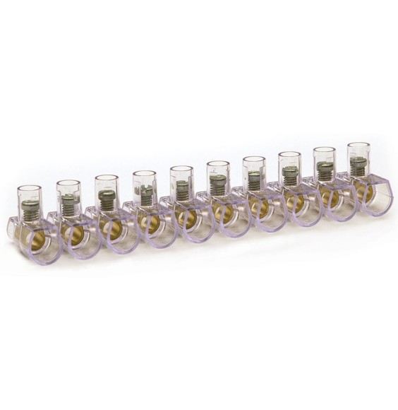 Morsetto a cappuccio 2,5mmq stecca da 10pz Master MM25
