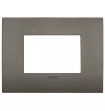 Placca  Vimar Arke' Classic 3 moduli Metal 19653.80