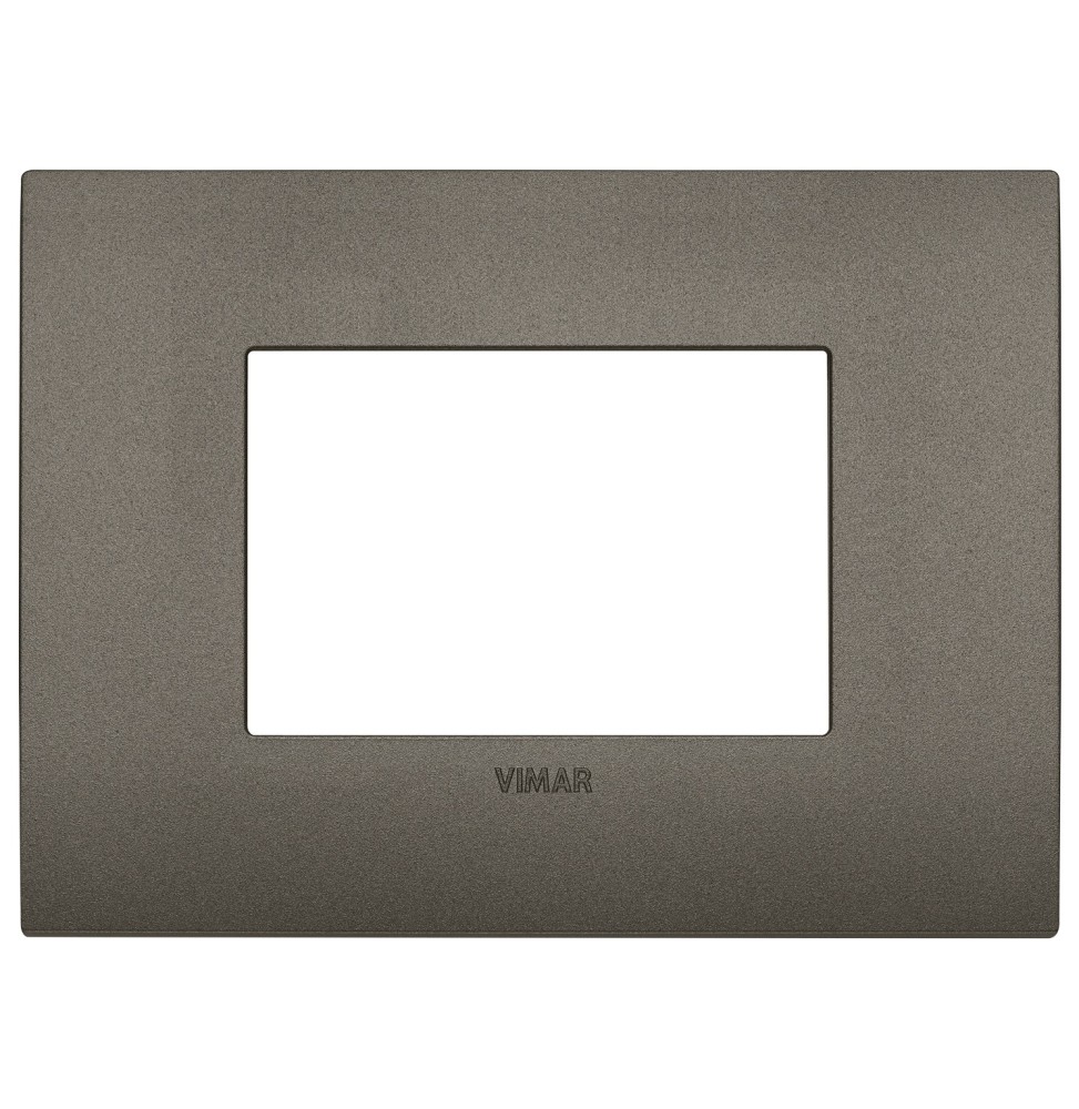 Placca  Vimar Arke' Classic 3 moduli Metal 19653.80