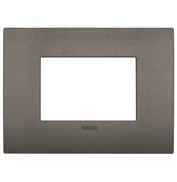 Placca  Vimar Arke' Classic 3 moduli Metal 19653.80