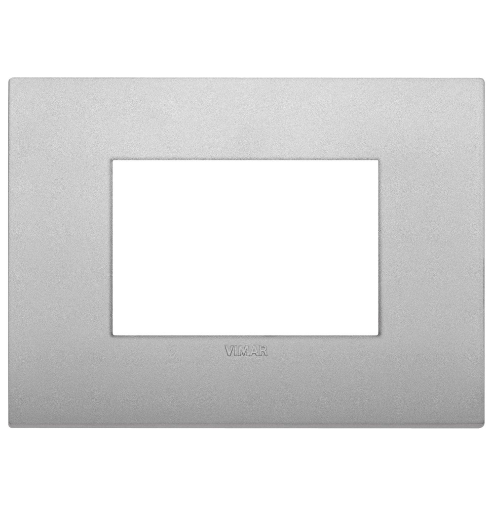 Placca  Vimar Arke' Classic 3 moduli Silver Matt 19653.79