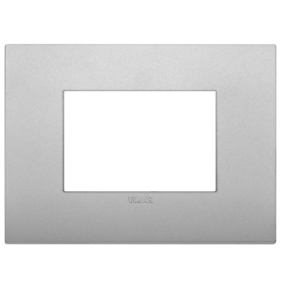 Placca  Vimar Arke' Classic 3 moduli Silver Matt 19653.79