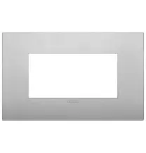 Placca  Vimar Arke' Classic 4 moduli Silver Matt 19654.79