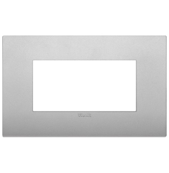 Placca  Vimar Arke' Classic 4 moduli Silver Matt 19654.79