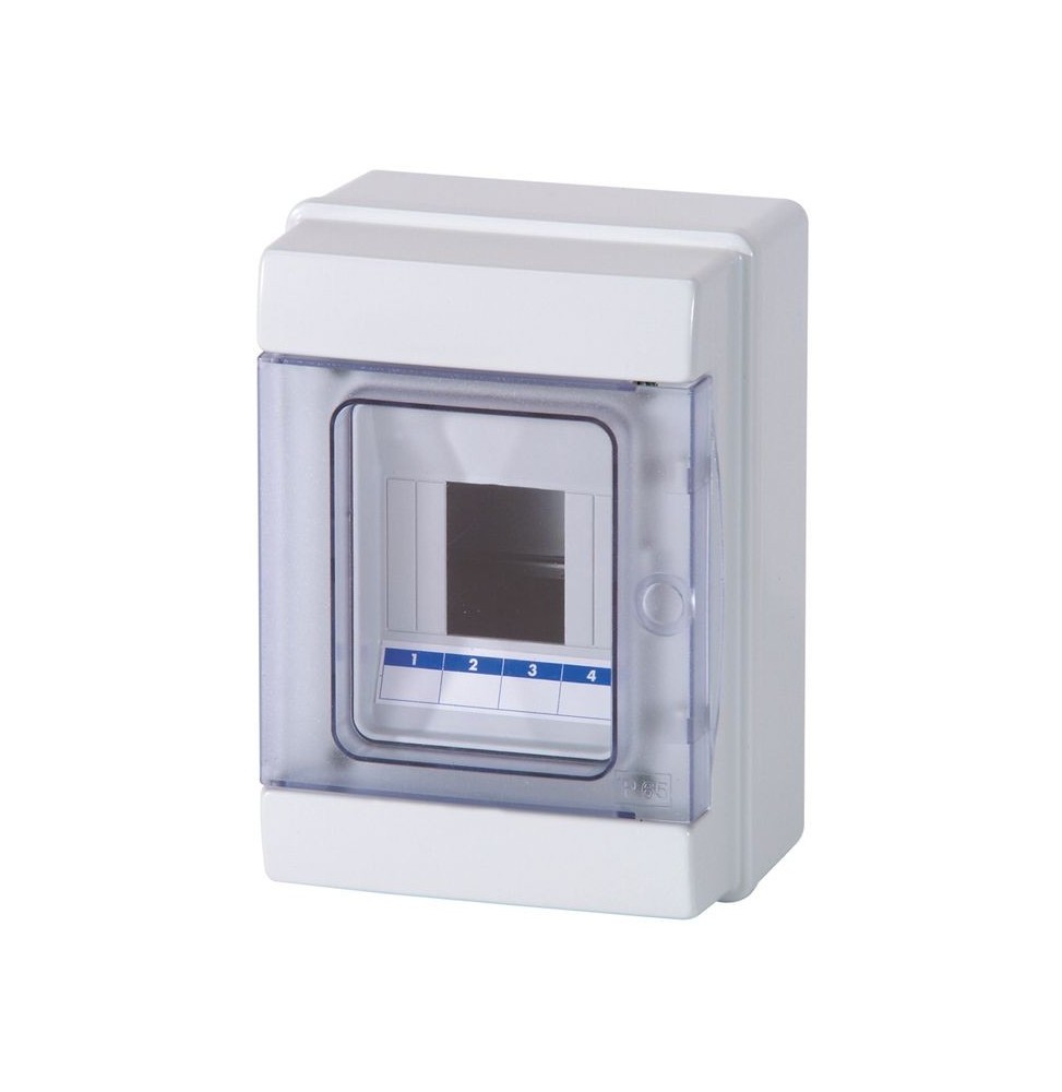 Centralino da parete stagno IP65 4 moduli con porta Fume' Master M04904-T