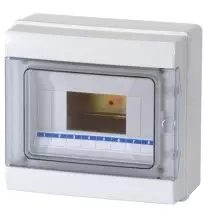 Centralino da parete stagno IP65 8 moduli con porta Fume' Master M04908-T