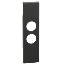 Cover Bticino Living Now nera per prese Tv demiscelate KG09