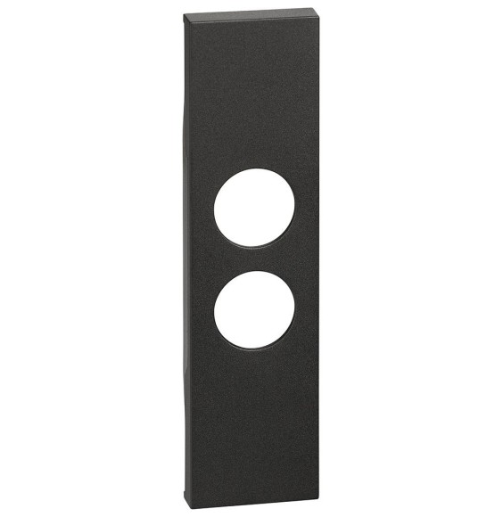 Cover Bticino Living Now nera per prese Tv demiscelate KG09