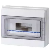 Centralino da parete stagno IP65 12 moduli con porta Fume' Master M04912-T