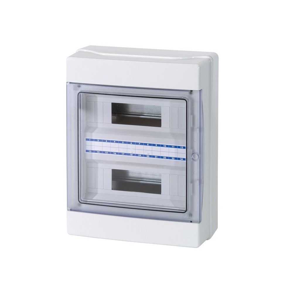 Centralino da parete stagno IP65 24 moduli con porta Fume' Master M04924-T
