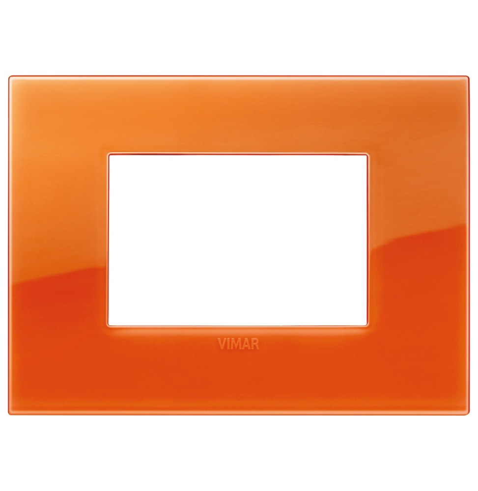 Placca  Vimar Arke' Classic 3 moduli Reflex Orange 19653.63