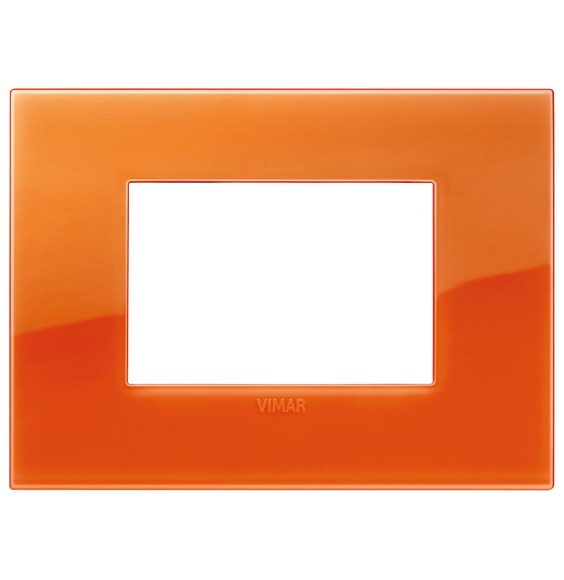 Placca  Vimar Arke' Classic 3 moduli Reflex Orange 19653.63