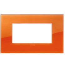 Placca  Vimar Arke' Classic 4 moduli Reflex Orange 19654.63