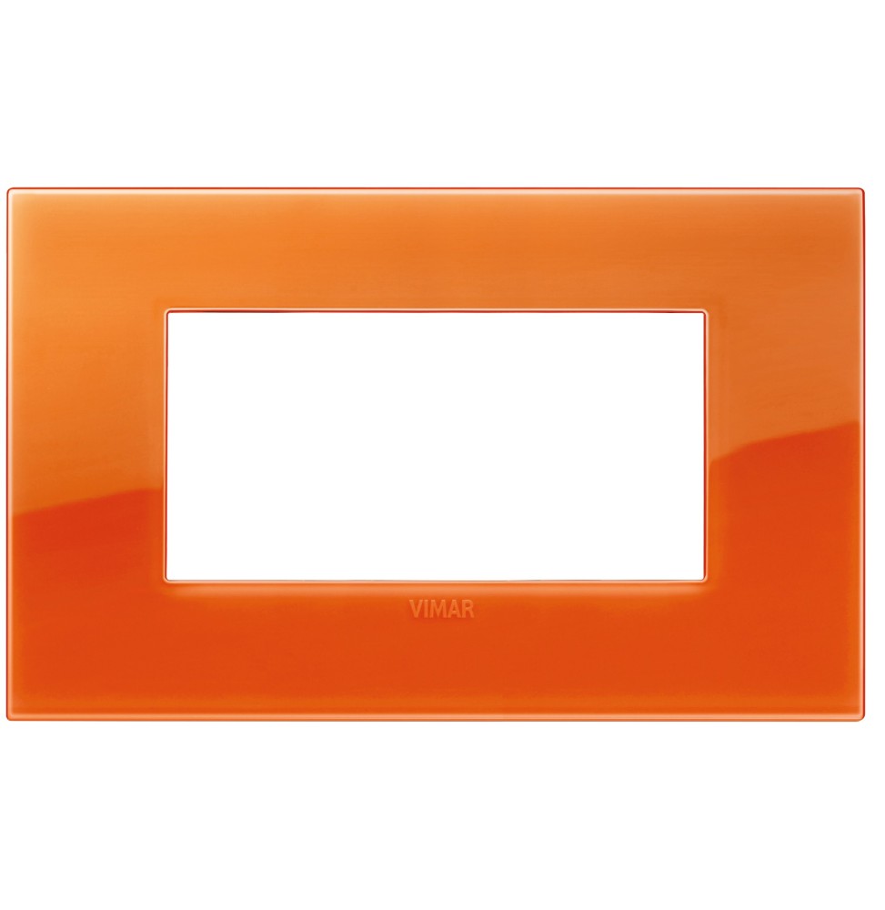 Placca  Vimar Arke' Classic 4 moduli Reflex Orange 19654.63