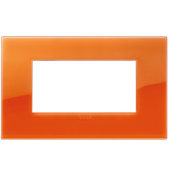Placca  Vimar Arke' Classic 4 moduli Reflex Orange 19654.63