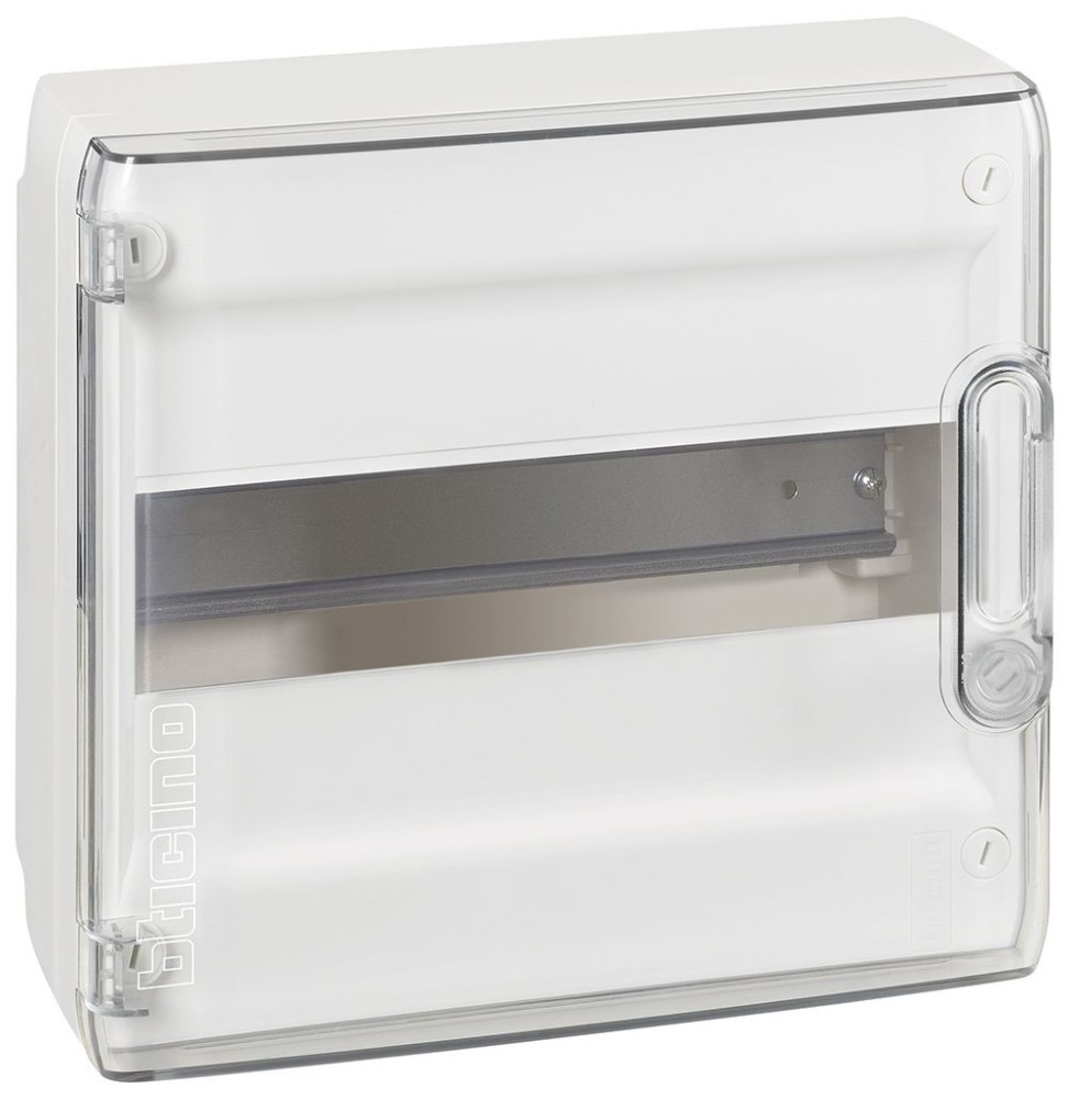 Centralino da parete porta trasparente IP40 12 Moduli Bticino F305PT12