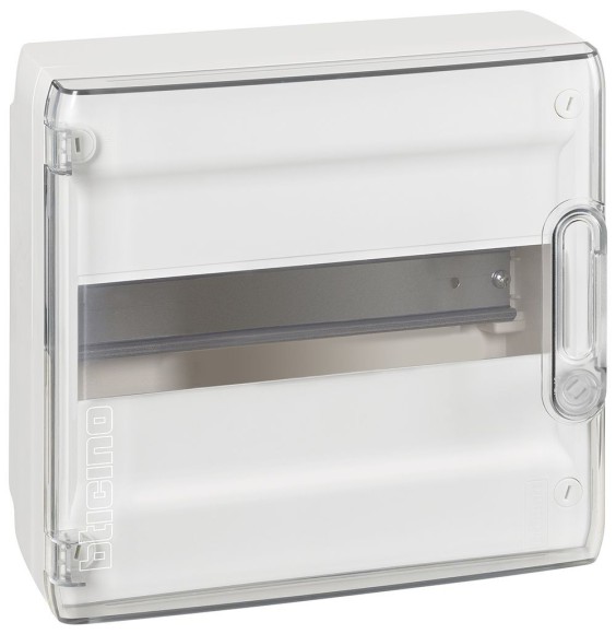 Centralino da parete porta trasparente IP40 12 Moduli Bticino F305PT12