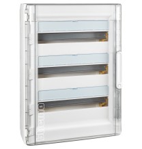 Centralino da parete porta trasparente IP40 54 Moduli Bticino F305PT54