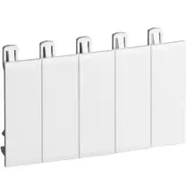 Falso polo 5 moduli din per qualunqe tipo di centralino