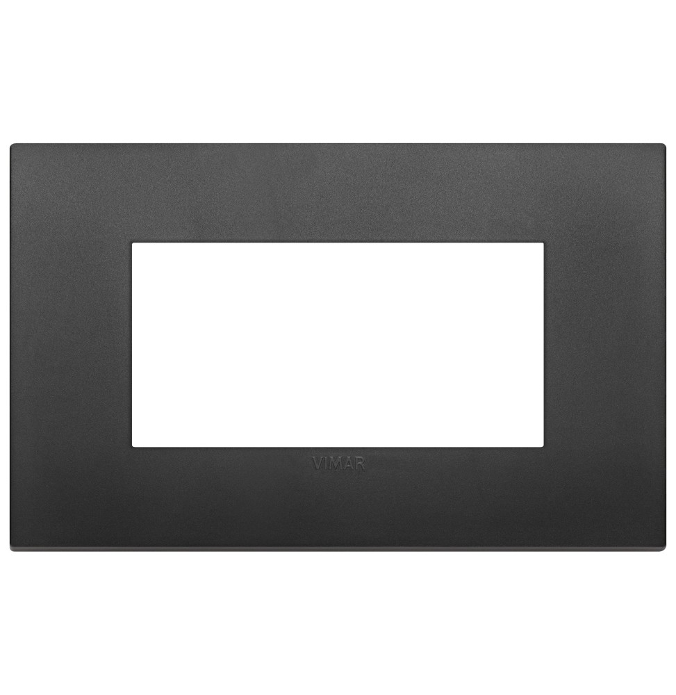 Placca  Vimar Arke' Classic 4 moduli Nero  19654.71