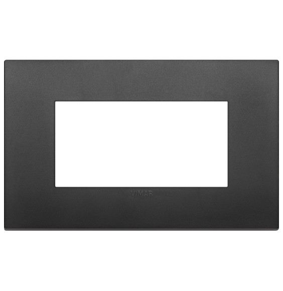 Placca  Vimar Arke' Classic 4 moduli Nero  19654.71
