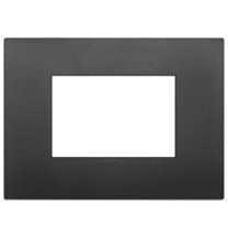 Placca  Vimar Arke' Classic 3 moduli Nero 19653.71