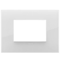 Placca  Vimar Arke' Classic 3 moduli Reflex Ghiaccio Total Look 19653.B66