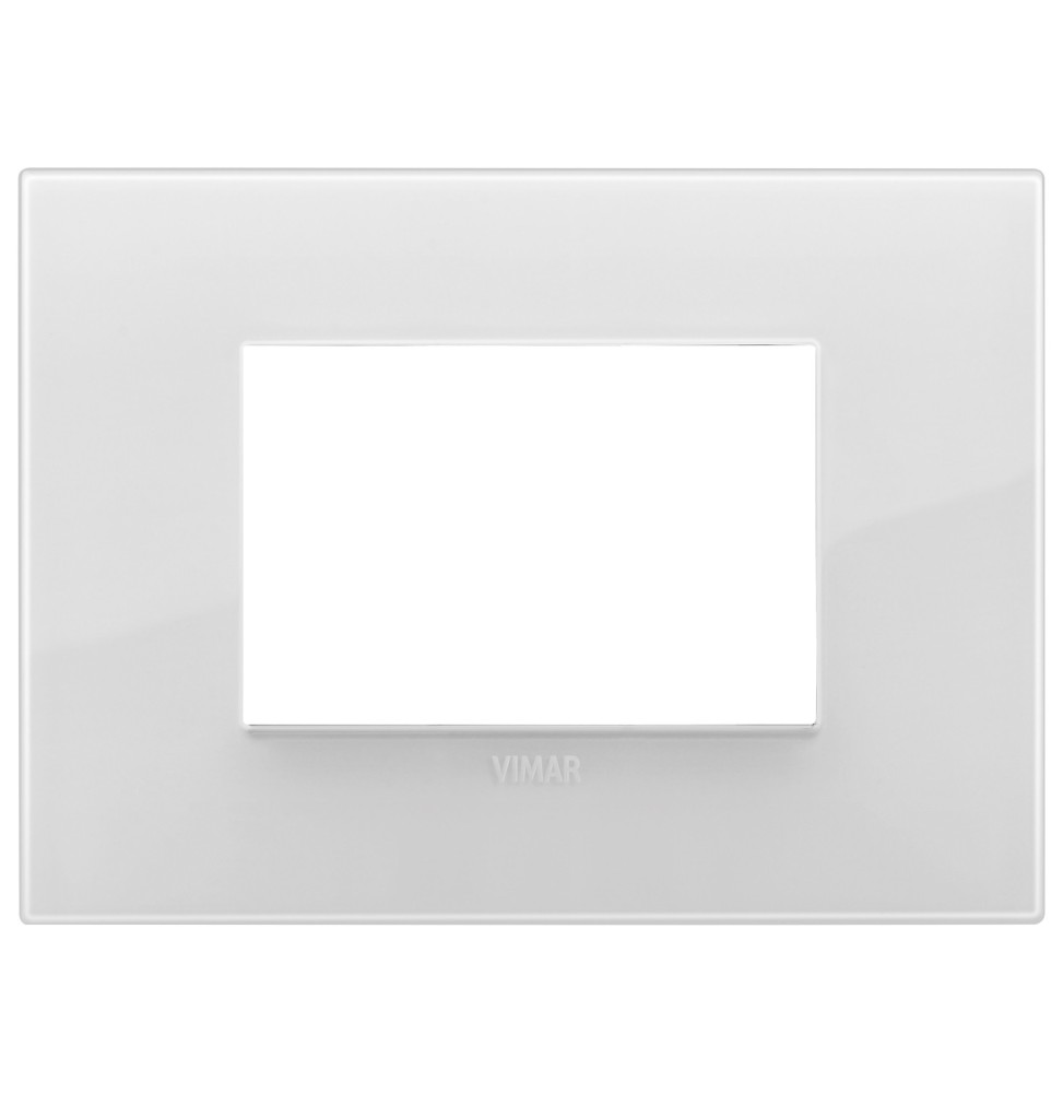 Placca  Vimar Arke' Classic 3 moduli Reflex Ghiaccio Total Look 19653.B66