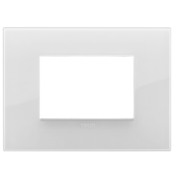 Placca  Vimar Arke' Classic 3 moduli Reflex Ghiaccio Total Look 19653.B66