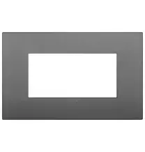 Placca  Vimar Arke' Classic 4 moduli Grigio 19654.72