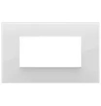 Placca  Vimar Arke' Classic 4 moduli Reflex Ghiaccio 19654.66