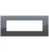 Placca  Vimar Arke' Classic 7 moduli Reflex Grigio Fume' 19657.61