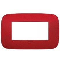 Placca  Vimar Arke' Round 4 moduli  Rosso 19684.85