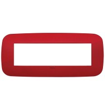 Placca  Vimar Arke' Round 7 moduli  Rosso 19687.85