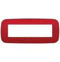 Placca  Vimar Arke' Round 7 moduli  Rosso 19687.85