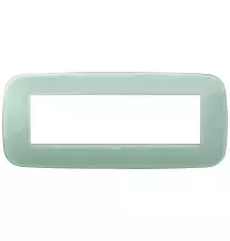 Placca  Vimar Arke' Round 7 moduli Reflex Salvia 19687.65