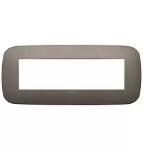 Placca Vimar Arke' Round 7 moduli Metal 19687.80