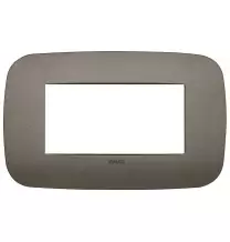 Placca Vimar Arke' Round 4 moduli  Metal 19684.80