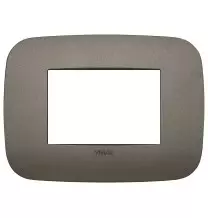 Placca Vimar Arke' Round 3 moduli Metal 19683.80