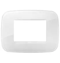 Placca Vimar Arke' Round 3 moduli Reflex Ghiaccio Total Look  19683.B66