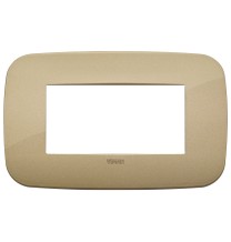 Placca Vimar Arke' Round 4 moduli  Oro Antico 19684.88