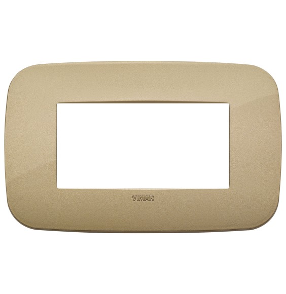 Placca Vimar Arke' Round 4 moduli  Oro Antico 19684.88