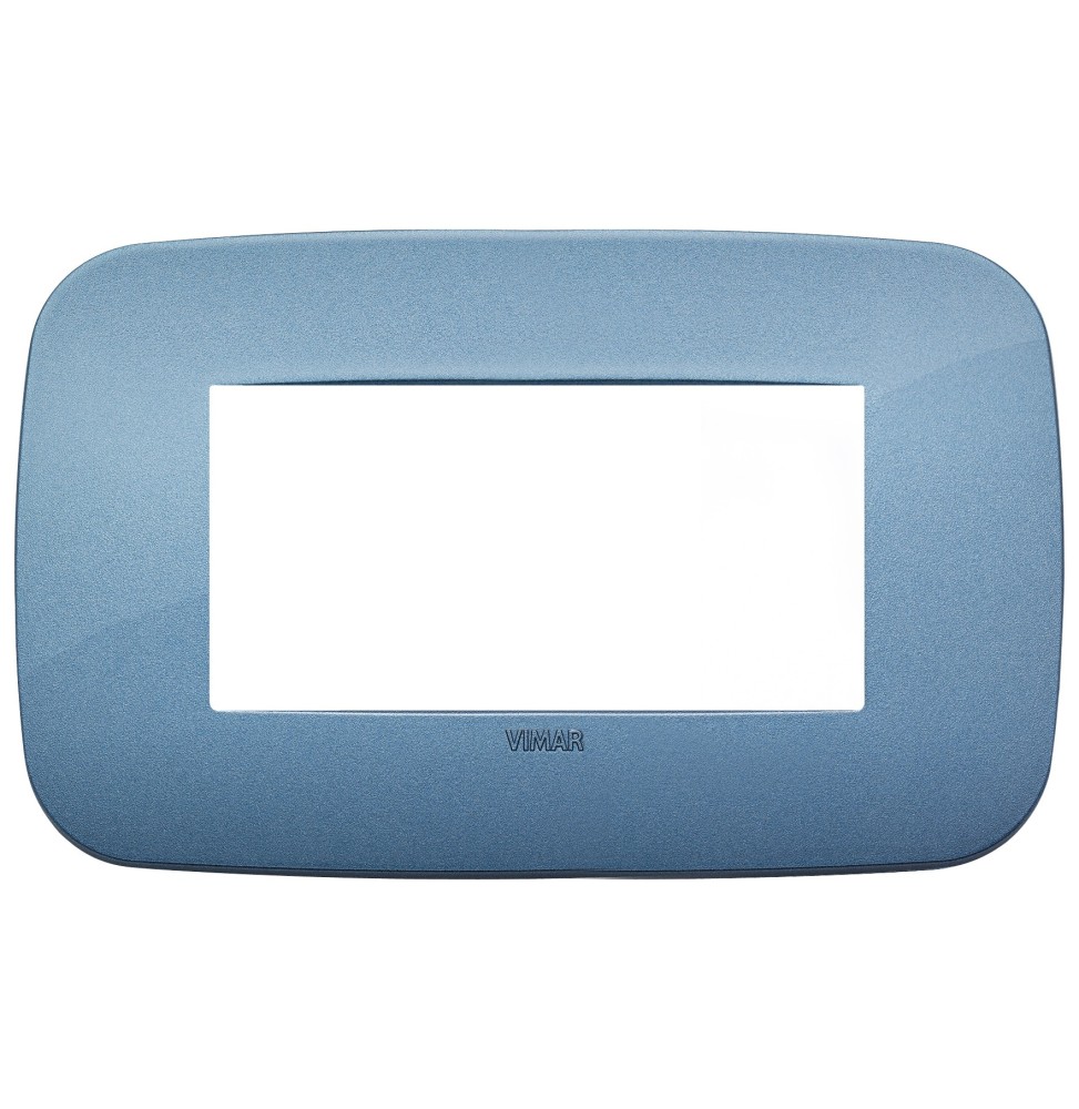 Placca Vimar Arkè Round 4 moduli Blu 19684.86