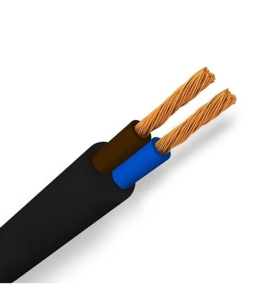 Cavo elettrico multipolare flessibile 2x1,5 mmq Nero