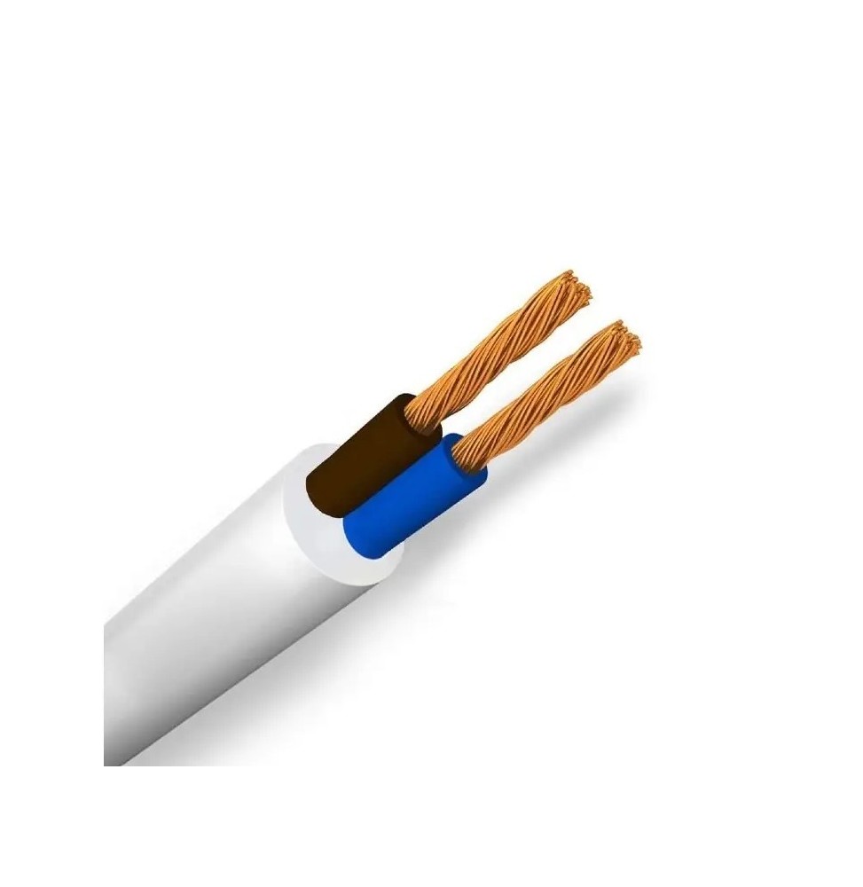 Cavo elettrico multipolare flessibile 2x1,5 mmq Bianco