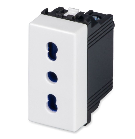 Presa Bivalente bianca 10 e 16A serie Master MIX 21159