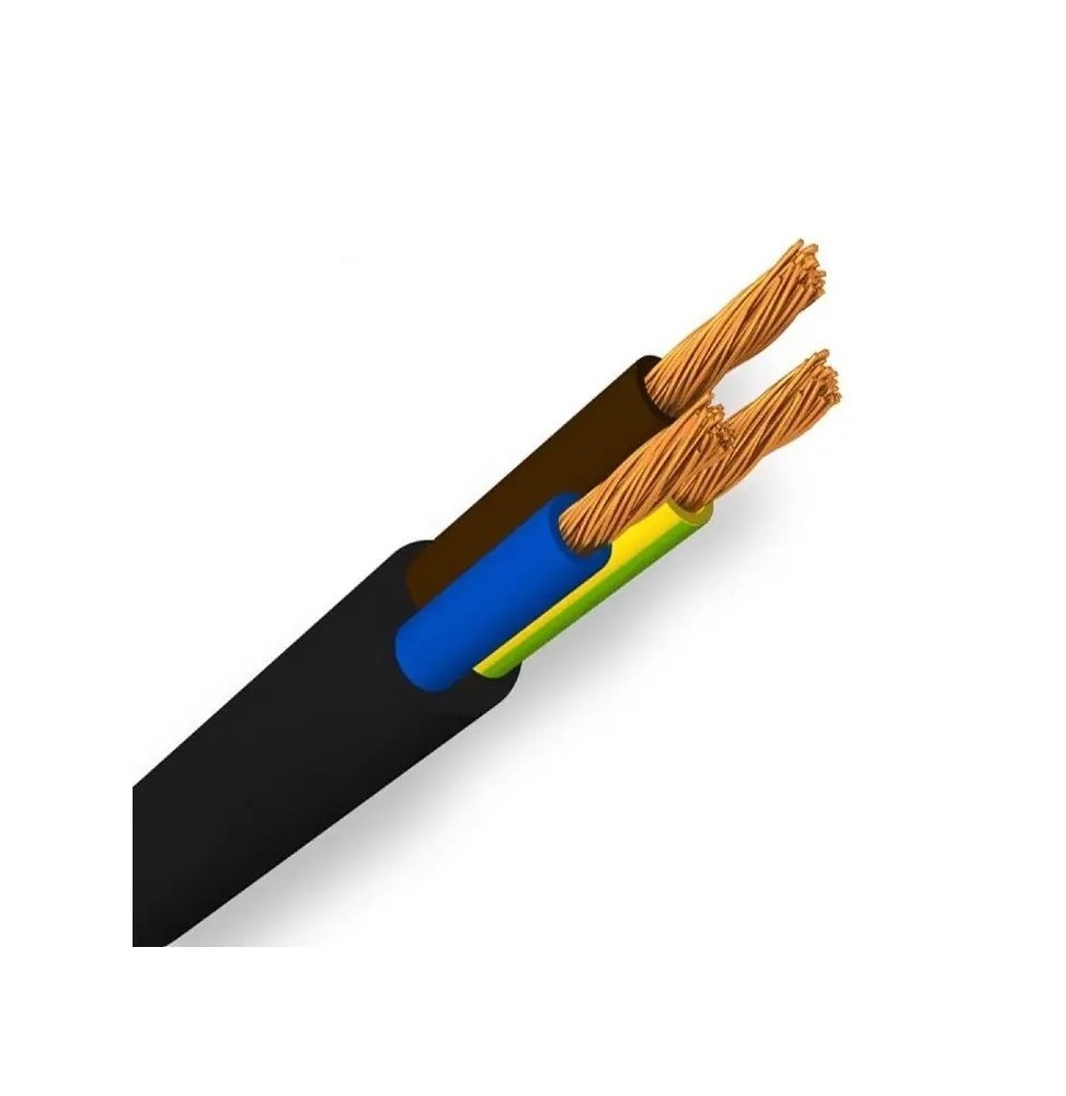 Cavo elettrico multipolare flessibile 3x1,5 mmq Nero