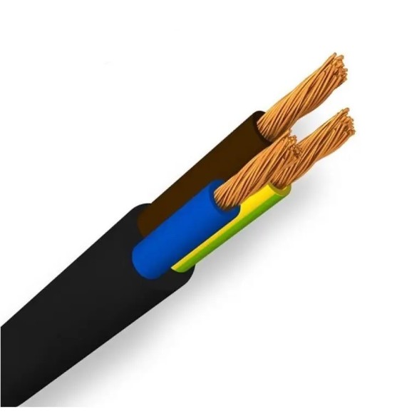 Cavo elettrico multipolare flessibile 3x1,5 mmq Nero